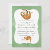 Kute Waterverf met het thema Baby shower Uitnodige Kaart (Voorkant)