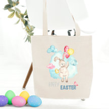 Kute Waterverf Moderne Happy Paast Bunny-ballonnen