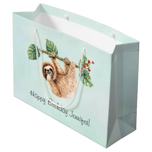 Kute Waterverf op zaterdag Groot Cadeauzakje (Achterkant Gekanteld)