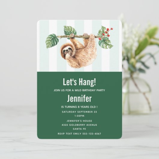 Kute Waterverf op zaterdag Kaart (Staand voorkant)