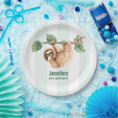 Kute Waterverf op zaterdag Papieren Bordje (Feest)