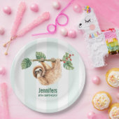 Kute Waterverf op zaterdag Papieren Bordje (Feest)