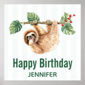 Kute Waterverf op zaterdag Poster (Voorkant)