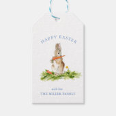 Kute waterverf paasbundel cadeaulabel (Voorkant)