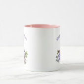 Kute Waterverf PaasBunny met bloemen Mok (Midden)