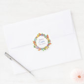 Kute waterverf Paaseierpoep Ronde Sticker (Envelop)