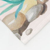 Kute Waterverf Pastel No Probllama Llama Nursery Fleece Deken (Hoek)