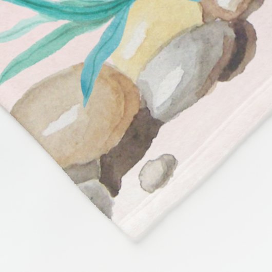 Kute Waterverf Pastel No Probllama Llama Nursery Fleece Deken (Hoek)