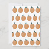 Kute Waterverf Peach Sweet Birthday Kaart (Achterkant)