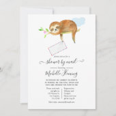 Kute Waterverf Sleuf het Baby shower per post Kaart (Voorkant)