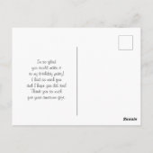 Kute Waterverf Sloth & Tropical Leaves Hartelijk d Briefkaart (Achterkant)