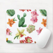 Kute Waterverf Succulent hand getrokken patroon Muismat (Met muis)