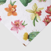 Kute Waterverf Succulent hand getrokken patroon Tissuepapier (Detail)