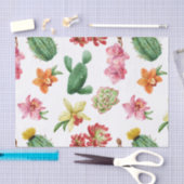 Kute Waterverf Succulent hand getrokken patroon Tissuepapier (Craft)