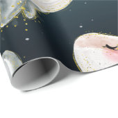 Kute Waterverf walvissen in het blauwe Zee Cadeaupapier (Rol Hoek)