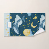 Kute Waterverf Whales Seamless Pattern Kinder Bad Handdoek (Handdoek)