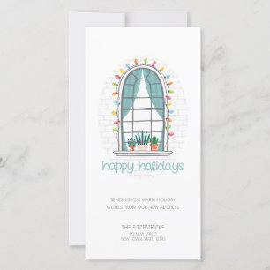 Kute We hebben een nieuwe House Flat Holiday Card 