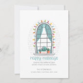 Kute We hebben een nieuwe House Flat Holiday Card  Feestdagenkaart (Voorkant)