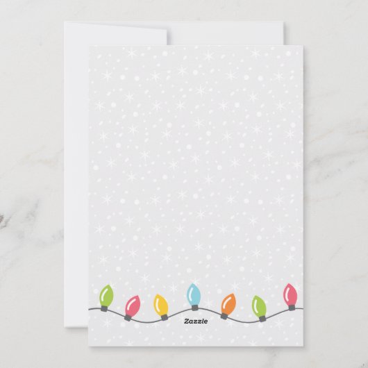 Kute We hebben een nieuwe House Flat Holiday Card  Feestdagenkaart (Achterkant)