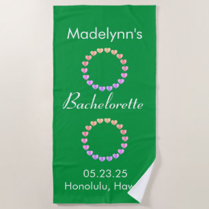 Kute Wedding Party Favor Personalized Beach Towel Strandlaken