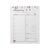 Kute Weekly Planner voor ambachtslieden Notitieblok (Linkerzijde)