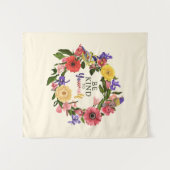 Kute wees aardig voor jezelf, van Floral Quote Wandkleed (Voorkant (horizontaal))