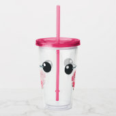 Kute WeightCartoon Pig Acryl Drinkbeker (Rechts)