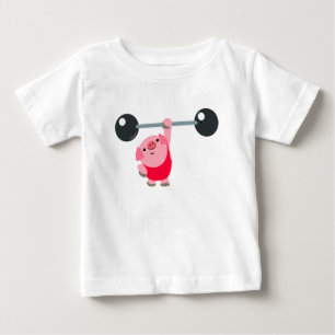 Kute WeightCartoon Pig Baby T-Shirt