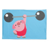 Kute WeightCartoon Pig Kussensloop (Achterkant)