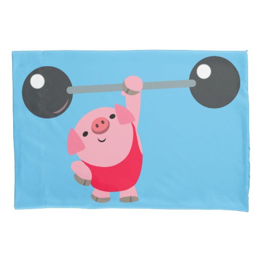 Kute WeightCartoon Pig Kussensloop (Voorkant)