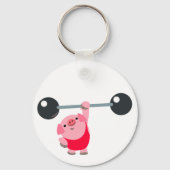 Kute WeightCartoon Pig Sleutelhanger (Voorkant)