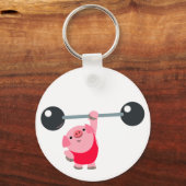 Kute WeightCartoon Pig Sleutelhanger (Voorkant)