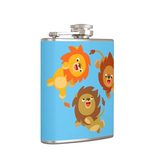 Kute Weightless Cartoon Lions Hip Flask Heupfles (Rechts)