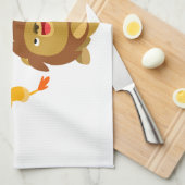 Kute Weightless Cartoon Lions Kitchen Towel Theedoek (Quarter Fold)