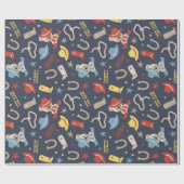 Kute Western Baby Cowboy Beer Wrapping Paper Cadeaupapier (Vlak)