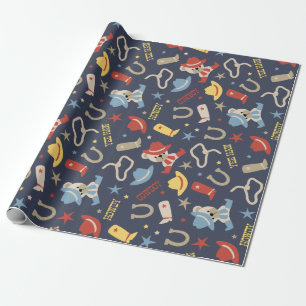Kute Western Baby Cowboy Beer Wrapping Paper Cadeaupapier