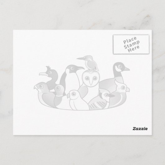 Kute Westerne Tanager Briefkaart (Achterkant)