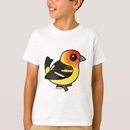 Kute Westerne Tanager T-shirt (Voorkant)