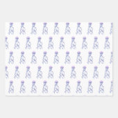 Kute Whale, Manta Ray en Jellyfish Birthday Inpakpapier Vel (Voorkant 2)