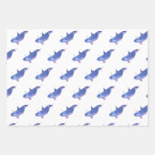 Kute Whale, Manta Ray en Jellyfish Birthday Inpakpapier Vel (Voorkant)