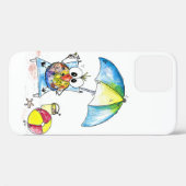 Kute Whimsical Bird op Beach Case-Mate iPhone Case (Achterkant (horizontaal))