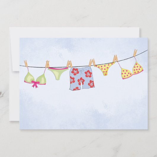 Kute Whimsical Fun Pool Summer Beach Balls Kaart (Achterkant)