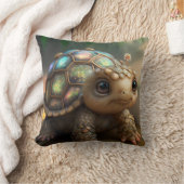 Kute Whimsical Glanzende Glittery Turtle Nursery Kussen (Deken)