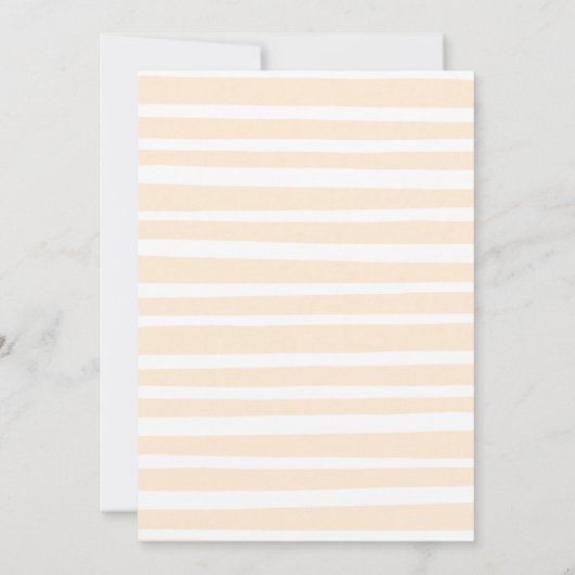 Kute whimsical typografie Virtueel Baby shower Kaart (Achterkant)