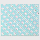 Kute White Bunnies Pattern Easter | Papier voor on (Vlak)