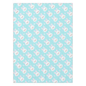Kute White Bunnies Pattern Easter | Tablecloth Tafelkleed (Voorkant)
