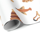 Kute White Kinder Speelgoed Plane Boat Wrapping Pa Cadeaupapier (Rol Hoek)