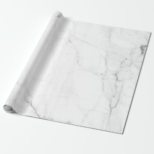Kute White Marble Wrapping Paper, marmer stone Cadeaupapier
