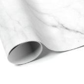 Kute White Marble Wrapping Paper, marmer stone Cadeaupapier (Rol Hoek)