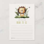 Kute wilde Oerwouden Dieradvies voor moeder Baby s Informatiekaartje (Voorkant)